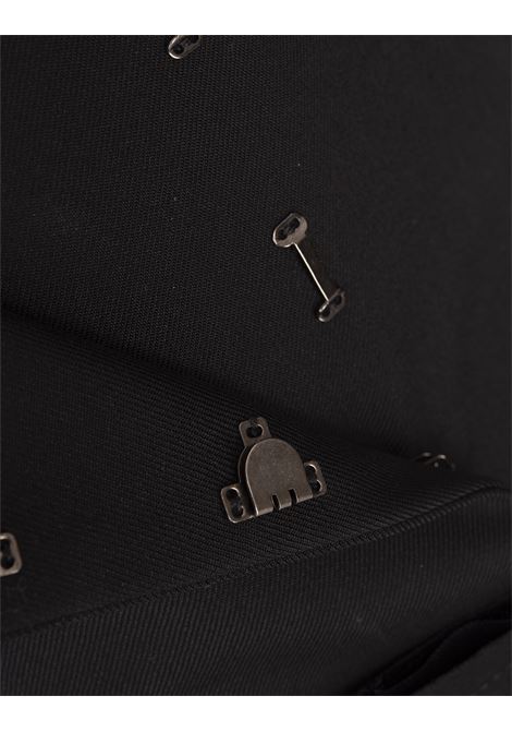 Minigonna Plissettata Stile Kilt in Nero ALEXANDER MCQUEEN | 829987-QJADK1000